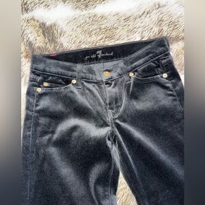 Black velvet 7 for all mankind Women's Jeans straight leg 25 NEW